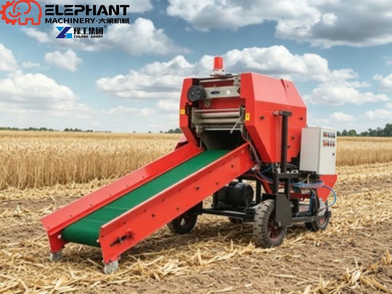 Silage Baler Machine - Presse à balles de foin ronde