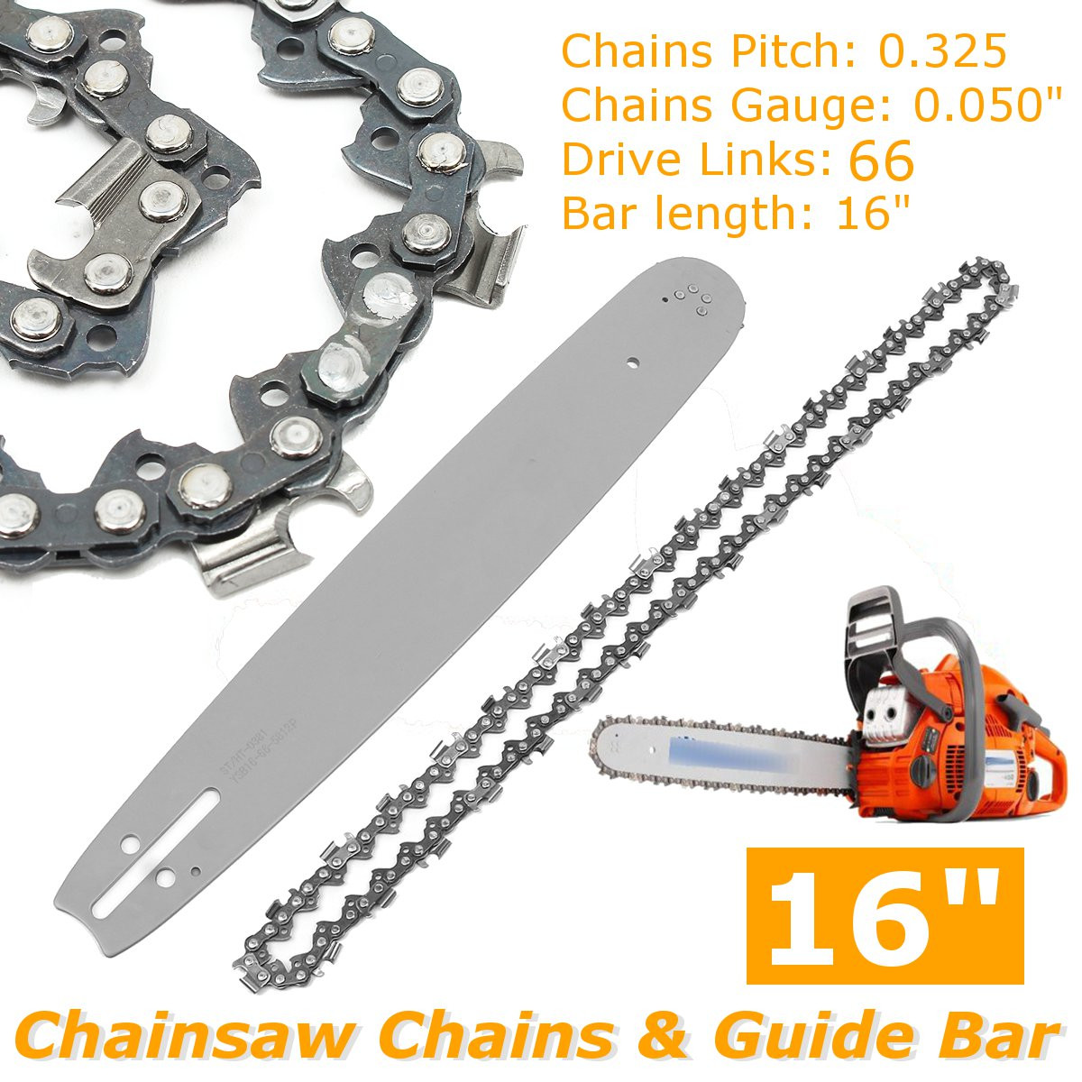 Husqvarna Chainsaw 450 - Guide de chaîne et tronçonneuse, chaîne