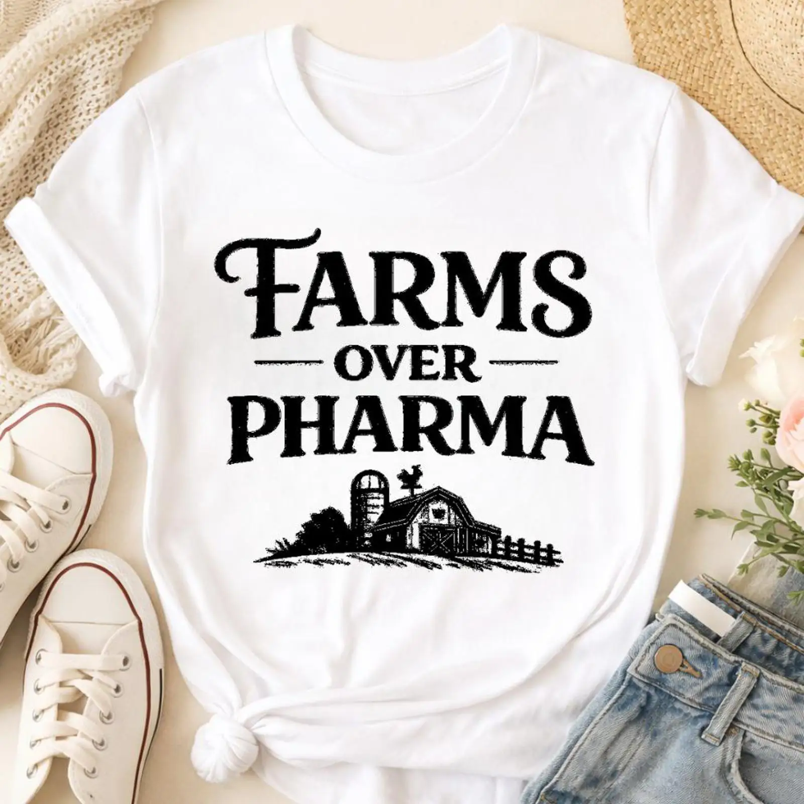 T-shirt Farms Over Pharma – Ag - Sustainable Agriculture/Farming avis et prix