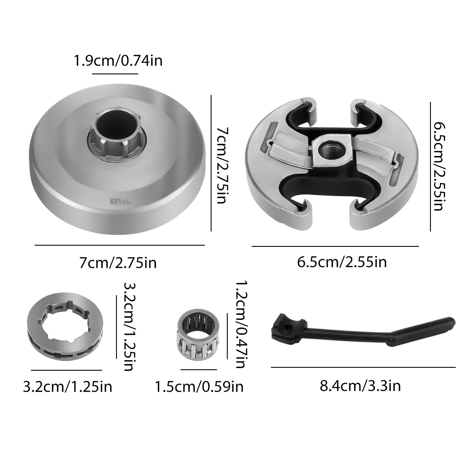 325-7 pignon jante embrayage A - Husqvarna Chainsaw 450 avis et prix
